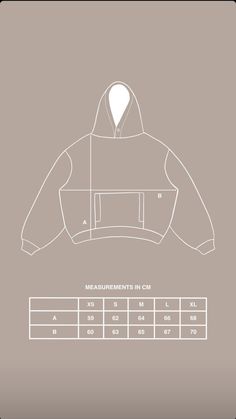 the measurements for an adult sized hoodie