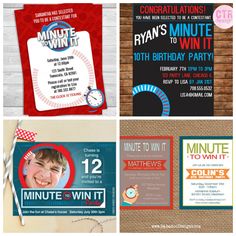 10 Awesome Minute to Win It Party Games Birthday Party Games For Kids, Super Party