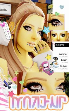 Sims 4 Unnatural Eyes, Sims 4 Anime Makeup, Spacehey Layout Ideas, Sims 4 Anime Body Preset, Makeup Mods Sims 4, Sims 4 Gyaru Cc Maxis Match, Sims 4 Y2k Cc Makeup, Sims 4 Cc Super Sonico, Bsd Sims Cc