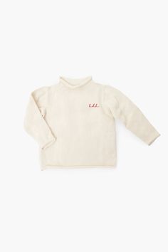 From one of our favorite female-founded tots brands, the Natural Roll Neck Sweater is a year-round cotton essential, versatile in all temperatures for your little ones. Featuring a classic roll neck collar, sleeves, and hem, you can also add a monogram for some personalization. The range of sizes are great for siblings and family photos!
If choosing the script monogram option, we recommend selecting a darker thread color for light color sweaters.
Roll neck collar, sleeves, and hem
Can be monogra Winter Cotton Turtleneck With Ribbed Collar, Cream Turtleneck Tops With Ribbed Collar, Cream Turtleneck Top With Ribbed Collar, Cozy Fit Turtleneck Top With Ribbed Collar, Cozy Cotton Tops With Funnel Neck, Script Monogram, A Monogram, Baby Sweater, Roll Neck Sweater