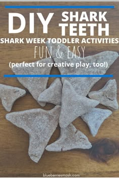 shark teeth are used to teach children how to use them for crafts and fun activities