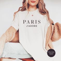 ✳︎ Show your love for Paris with our "Paris J'adore" Tee ✳︎ Perfect gift for lovers of French lifestyle 🥰 ... ➡️ Shop Link in Bio! #tshirtdesign #statementshirt #tshirtprinting #loveyourlife #paris #parislovers #parisgirl #fashionista #frenchvibes #thehappynow #jadorelavie #minimalstyle #minimalism #giftideas #etsy #etsyshop #etsyseller #etsystore #bambamboho French Lifestyle, Paris Girl, Oversize Fashion, Statement Shirt, Love Your Life, Lifestyle Shop, For Lovers, Minimal Fashion, Gift For Lover