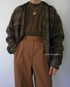 Spiritual Fashion, Dark Academia Outfit, Skandinavian Fashion, Guys Clothing Styles, Brown Pants, Men Fashion Casual Outfits, Swaggy Outfits