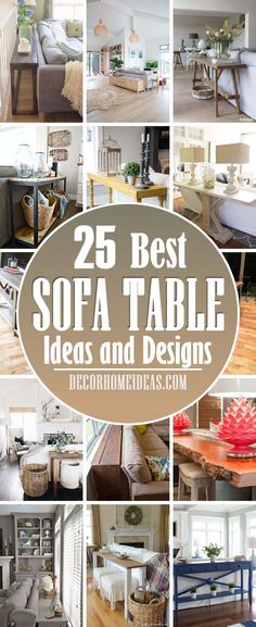 the 25 best sofa table ideas and designs for living room, dining room or bedroom