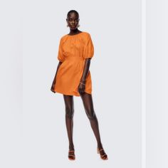 This Is Sold Out Online. Never Worn, Brand New With Tags - I Purchased As Final Sale So The Price Is Super Low ***Not Accepting Low Ball Offers $55 Is The Lowest I’ll Go On This Dress. Chic Orange Mini Dress For Casual Days, Chic Orange Mini Dress For Casual Occasions, Summer Workwear Dresses With Puff Sleeves, Orange Mini Dress With Short Sleeves For Brunch, Orange Mini Dress For Work, Summer Workwear Puff Sleeve Dress, Orange Short Sleeve Mini Dress For Brunch, Orange Short Sleeve Dress For Daywear, Orange Puff Sleeve Dress For Summer