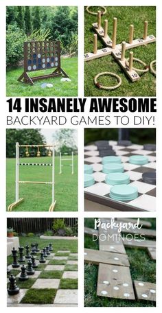 the back yard games to diy are great for backyards and lawn decorations, but they