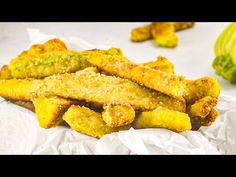 some fried food sitting on top of a piece of paper