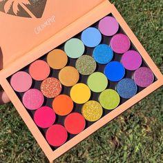 Rainbow Makeup Palette, Colourpop Rainbow Palette, Cool Makeup Pallets, Colorpop Makeup Products, Colorful Eyeshadow Pallets, Colorpop Eyeshadow Pallets, Colorful Makeup Palette, Rainbow Eyeshadow Palette