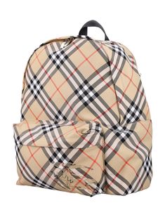 Ml Essential Backpack By Burberry London. Featuring: Iconic Burberry Vintage Check Pattern Durable Nylon Construction Spacious Main Compartment With Zip Closure Front Zip Pocket Adjustable Shoulder Straps Top Handle Burberry Logo Detail On The Front Pocket Height: 47cm Width: 34cm Depth: 15cmComposition: 92% polyester, 08% polyurethane Ysl Sandals, Burberry Logo, Burberry Vintage, Stella Mccartney Bag, Leather Cap, Burberry London, Valentino Bags, Boot Pumps, Sneaker Heels