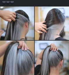 Undercolor Hair, Under Hair Color, Silver Blonde Hair, Hair Tint, Blonde Hair Color Ideas