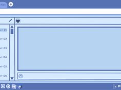 an image of a computer screen that is blue and has white lines on the bottom