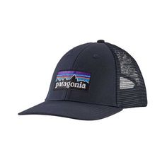 Patagonia: P-6 Logo Lopro Trucker Hat Patagonia Logo, Resort Wear Beach, Cotton Headband, Fishing Nets, Skateboarder, Organic Cotton Fabric, Sport Bh, Ball Cap, Badminton