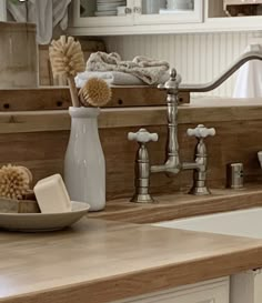 the bathroom sink is clean and ready for us to use in its new owner's home