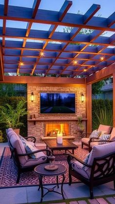 Stunning Pergola TV Designs for a Stylish Backyard! Garden Retreat, Covered Pergola