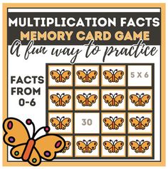 an image of a butterfly memory card game