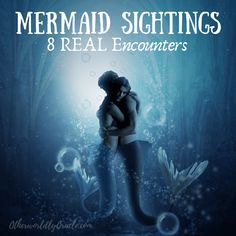 mermaid sightings and real encounters book cover with an image of a woman hugging a man