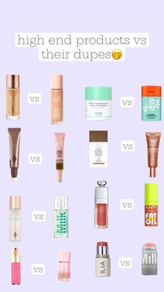 Makeup Duplicates, High End Makeup Products, Cheap Makeup Products, Makeup Preppy, Target Makeup, Makeup Vs No Makeup, Acne Makeup, Expensive Makeup