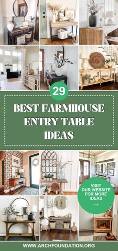 the best farmhouse house entry table ideas