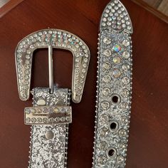 Womens Belt. Fits Up To Size 42. Never Worn. 7 Belt Holes. Bedazzled Belt, Womens Belt, Belts For Women, Belts, Women Accessories, Silver, Women Shopping, Color