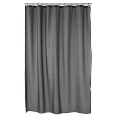 a black and white photo of a shower curtain