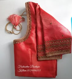 Wedding Saree Blouse Designs Simple, Simple Aari Blouse Designs For Saree, Simple Bridal Blouse Work Designs, Red Blouse Simple Work Designs, Simple Engagement Blouse Design, Pattu Saree Aari Work Blouse Designs, Blouse Work Ideas, Pink Aari Work Blouse Designs Simple, Simple Red Blouse Designs