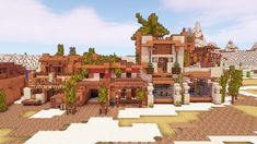 Minecraft Mesa Village, Minecraft Egyptian Builds, Minecraft Mediterranean, Minecraft Kale, Minecraft Shop, Minecraft Desert, Minecraft Castle Blueprints, Construction Minecraft, Minecraft Shops