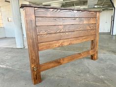 The Leland Headboard Wood King Headboard Diy, 2x4 Headboard, Custom Headboard Ideas, Diy King Headboard, Barnwood Headboard, Rustic Wood Headboard, Beautiful Bedroom Furniture, Visual Balance, Reclaimed Wood Dining Table