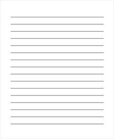 a blank lined paper with lines in the middle and one line at the bottom,