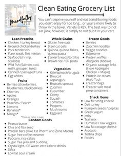 Clean Grocery List, 1200 Calorie Diet Meal Plans, Gut Cleanse, Clean Eating Menu, Clean Eating Diet Plan, Clean Eating Grocery List, Clean Snacks