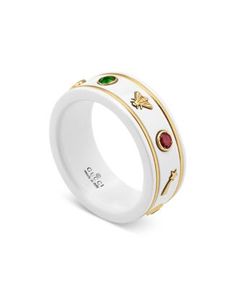 Gucci 18K Yellow Gold & White Zirconia Colored Topaz Thin Icon Band | Bloomingdale's Ring Png, Modernist Ring, Gucci Jewelry, Jewelry For Sale, Buy Gucci, Moonstone Bracelet, Band Jewelry, Stacked Jewelry, Men's Jewelry Rings