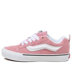 Vans Knu Skool 'Pink' VN000CS0C3S Womens Vans Shoes, Light Pink Sneakers, Girly Christmas Gifts, Cute Vans, Girly Christmas, Vans Pink, Trendy Shoes Sneakers, On My Birthday, Pink Vans