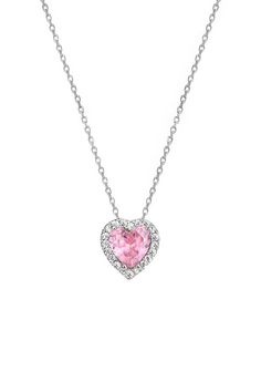 Looking for the perfect Valentine's Day gift, anniversary present, or a sweet token of your affection? This exquisite 925K silver heart-shaped necklace is the answer! With its timeless design and romantic touches, it's an ideal way to express your love. Chain Size is: 17.70 inches / 45 cm. 925K Solid Silver Rose Quartz Crafted from 925K silver, this necklace exudes elegance and quality. The heart pendant is adorned with delicate pave details, adding a touch of sparkle. A lovely pink quartz stone accents the heart, bringing a touch of soft, rosy charm. The dainty chain complements any outfit, making it suitable for everyday wear. The heart shape symbolizes love and devotion, making it a meaningful gift. This heart-shaped necklace makes a thoughtful Valentine's Day gift for your special some Pink Heart Pendant Necklace For Anniversary, Pink Heart Necklace For Anniversary Gift, Sterling Silver Heart Cut Necklace For Valentine's Day, Heart-shaped Pink Jewelry For Anniversary Gift, White Gold Heart Cut Necklace - Gift For Her, Pink Heart Pendant Jewelry For Anniversary Gift, Pink Necklace For Valentine's Day Anniversary, Pink Necklaces For Valentine's Day Anniversary Gift, White Gold Heart Necklace For Valentine's Day