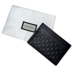 Brand New Never Used, With Tags Microguccisma Gucci Cardholder. No Box Or Dust Cover. Designer Gucci Wallets For Business, Modern Black Gucci Wallet, Elegant Black Card Holder As Gift, Gucci Black Wallet With Card Slots, Gucci Black Wallet For Formal Occasion, Gucci Designer Wallet For Formal Occasions, Gucci Black Formal Wallet, Gucci Luxury Wallets For Gift, Luxury Gucci Wallet For Gift