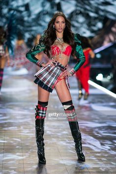 a model walks the runway during show