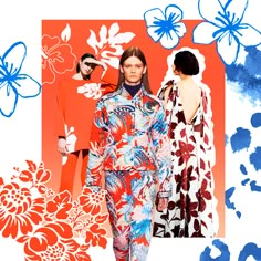 Textile Design Portfolio, Sarah Staudinger, Mood Board Fashion Inspiration, Material Trend, Clothing Pattern Design, La Chose, Hand Painted Dress, Floral Trends