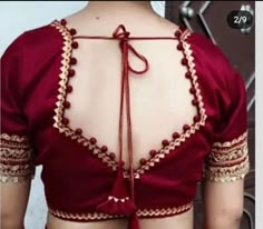 Blouse Design For Women, Blouse Design Simple, Back Neck Blouse Design, Blouse Design Latest, Back Neck Blouse, Casual Blouse Designs, Latest Blouse Neck Designs, Chudidhar Neck Designs