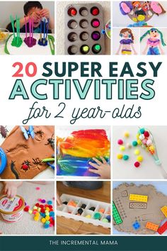 20 no - prep toddler activities to help your child learn how to make their own crafts