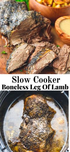 slow cooker boneless leg of lamb is the perfect side dish for any meal