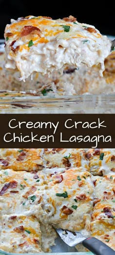 creamy cracker lasagna casserole with chicken and cheese