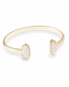 Elton Gold Cuff Bracelet in Rose Quartz | Kendra Scott Gold Cuff Bracelet, 2024 Christmas, Gold Bracelet Cuff, Gold Cuffs, Jewelry Inspo