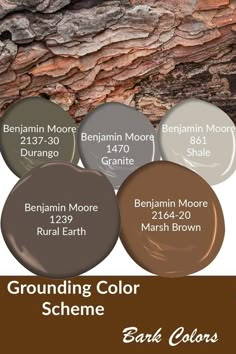 some brown and white paint colors are in the same color scheme