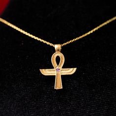 The Ankh, often called the "Key of Life" or "Key of the Nile," represents eternal life and spiritual power in Ancient Egyptian culture. Our Gold Ankh Nile Key Necklace embodies this timeless symbol in a handcrafted design, perfect for those who love meaningful and luxurious jewelry. Why You'll Love It: Material Options: Available in 925K Silver, 14K Solid Gold, and rose gold for a versatile, high-quality finish. Elegant Craftsmanship: Each piece is handmade with care, using 3-6 grams of premium Lifetime Products, Life In Ancient Egypt, Ankh Symbol, Key Of Life, Luxurious Jewelry, Luxury Christmas Gifts, Fancy Words, Timeless Symbol, Egyptian Culture