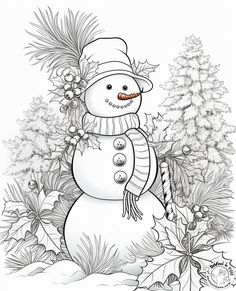 Free printable coloring page sheets. Adult Coloring Book Pages Free Printable, Cute Christmas Coloring Pages, Snowman Coloring, Snowman Coloring Pages, Free Christmas Coloring Pages, Christmas Coloring Sheets, Printable Christmas Coloring Pages, Frosty The Snowman