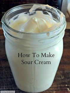 how to make sour cream in a jar