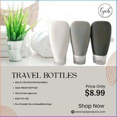 Meet your new travel must-haves: LYOB Travel Bottles! 🌟 Made from multi-use silicone material, these leak-proof, TSA-approved 3oz bottles are perfect for all your beauty essentials. Easy to use and eco-friendly, they're designed for convenience and sustainability. Free shipping on U.S. orders over $19.99! 💧 . . 🌐LYOBproducts.com . . #LYOB #LYOBproducts #loveyourself #travel #travelers #selflove #selfcare #shorttrips #makeuptutorial #MakeupArtist Travel Must Haves, Tsa Approved, Travel Bottles, Luxury Skincare, Silicone Material, Beauty Essentials, Eye Cream