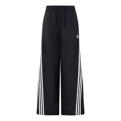 (WMNS) adidas Originals Oversize Track Pants Asia Sizing 'Black White' JJ3359 Track Pants, Adidas Originals, Black Pants, Track, Wattpad, Black White, Adidas, Black And White, The Originals