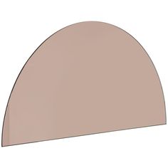 an arch shaped mirror is shown against a white background and has no reflection on it