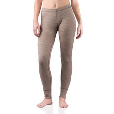 PRICES MAY VARY. PACKAGE INCLUDES: 1 – Women’s Merino Wool Thermal Underwear Leggings in Khaki / Small | MATERIAL: 18.5 Micron, 100% Merino wool, 250g/m2 | FIT: Next-to-Skin SUPER SOFT: 100% all natural superfine 18.5-micron Merino wool ensures comfort all day long – no itch! COMFORTABLE & CONVENIENT: Quick-drying merino wool legging bottom features a loop for hang drying while you’re camping, hiking, hunting, working, playing sports, skiing, snowboarding, or partaking in any outdoors activity. Wool Base Layer, Merino Wool Clothing, Wool Leggings, Thermal Base Layer, Base Layer Women, Thermal Pants, Thermal Leggings, Womens Thermal, Wool Clothing