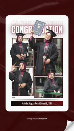 the front cover of a book with pictures of people in graduation gowns