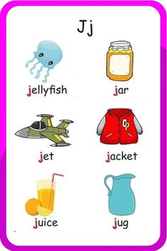 Words From J | J Words For kids | Kids Vocabulary Words | Words That Start With J | #Wordfromj #kids Words Starting With J, Reading Response Worksheets, Letter Learning Activities, Words To Describe People, Letter Learning, J Words, Alphabet Letter Crafts, Agricultural Tools